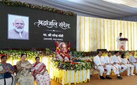 तप के 'तेज' का गुणानुवाद ! श्रद्धांजलि सभा में तेजकुंवर बाई काश्यप के गुणों का हुआ स्मरण, पीएम नरेंद्र मोदी सहित प्रमुख हस्तियों के शोक संदेश पढ़े गए