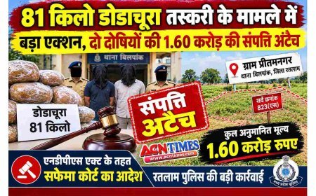 81 किलो डोडाचूरा तस्करी के मामले में पुलिस का बड़ा एक्शन, दो तस्कर सगे भाइयों की 1.60 करोड़ की संपत्ति सफेमा के तहत अटैच