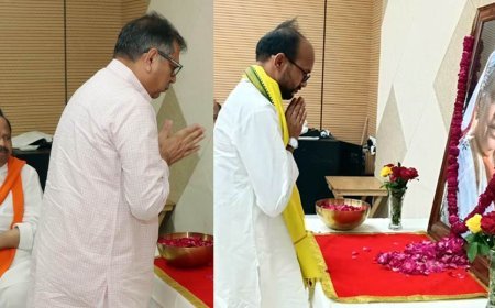 कैबिनेट मंत्री चेतन्य काश्यप की माता को भाजपा के राष्ट्रीय महामंत्री डॉ. पुनिया और सैलाना विधायक डोडियार ने दी श्रद्धांजलि, कई अन्य लोगों ने भी दी